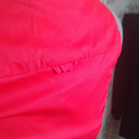 L&L linen and Life red sleeveless midi sheath dress size 6 - Picture 3 of 5